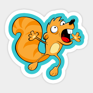 Squirrel Crazy Sticker